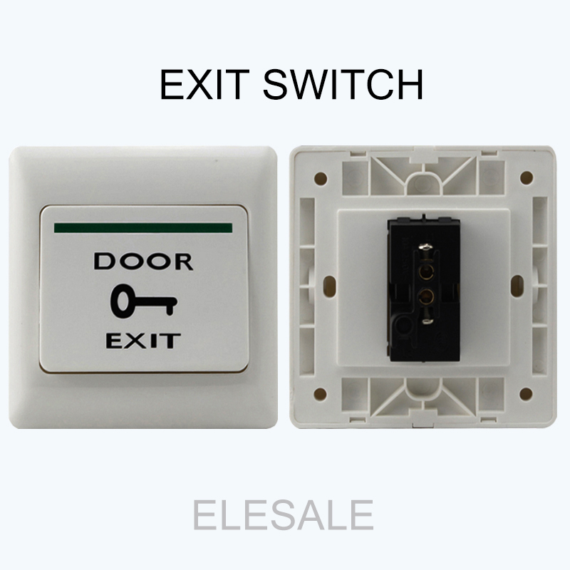  ڱ  ׼  ýۿ    öƽ  ⱸ Ǫ  ư  Ʈ ġ/White Plastic Door Exit Push Release Button Exite Switch For Electric magnetic Lock Acc